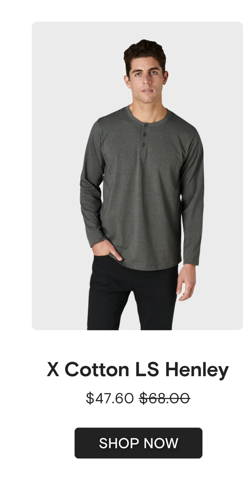 X Cotton Henley
