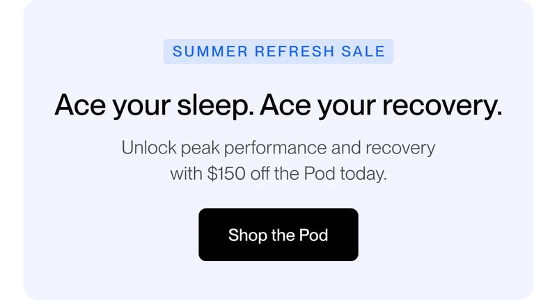 Ace your sleep. Ace your recovery.