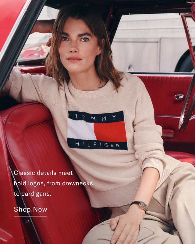 Classic details meet bold logos, from crewnecks to cardigans.                                             Shop now