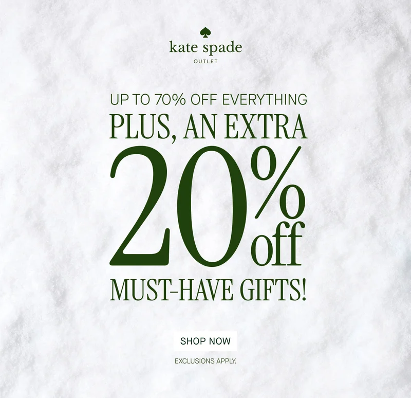 UP TO 70% OFF EVERYTHING PLUS, AN EXTRA 20% OFF MUST-HAVE GIFTS!