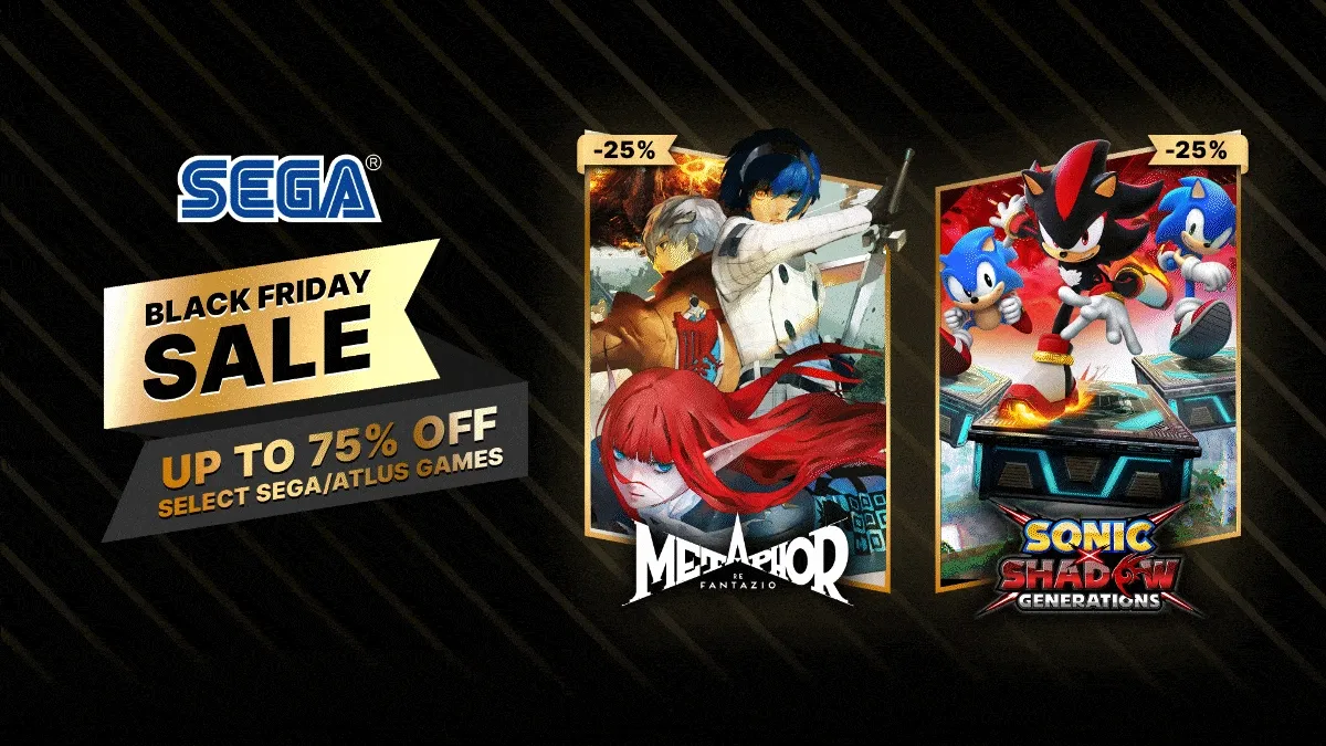 Black Friday Sale | Up to 75% off select SEGA/Atlus games