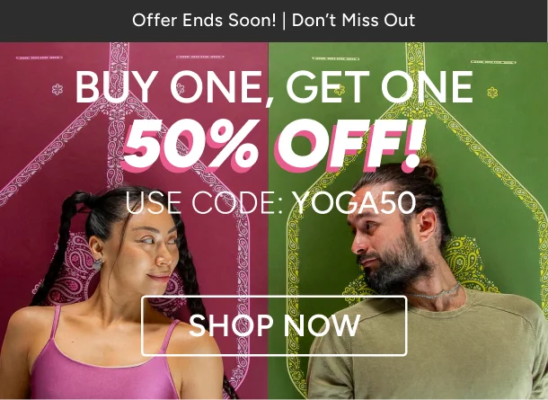 Buy one, get one 50% off - offer ends soon!