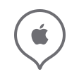Apple Store map location pin icon