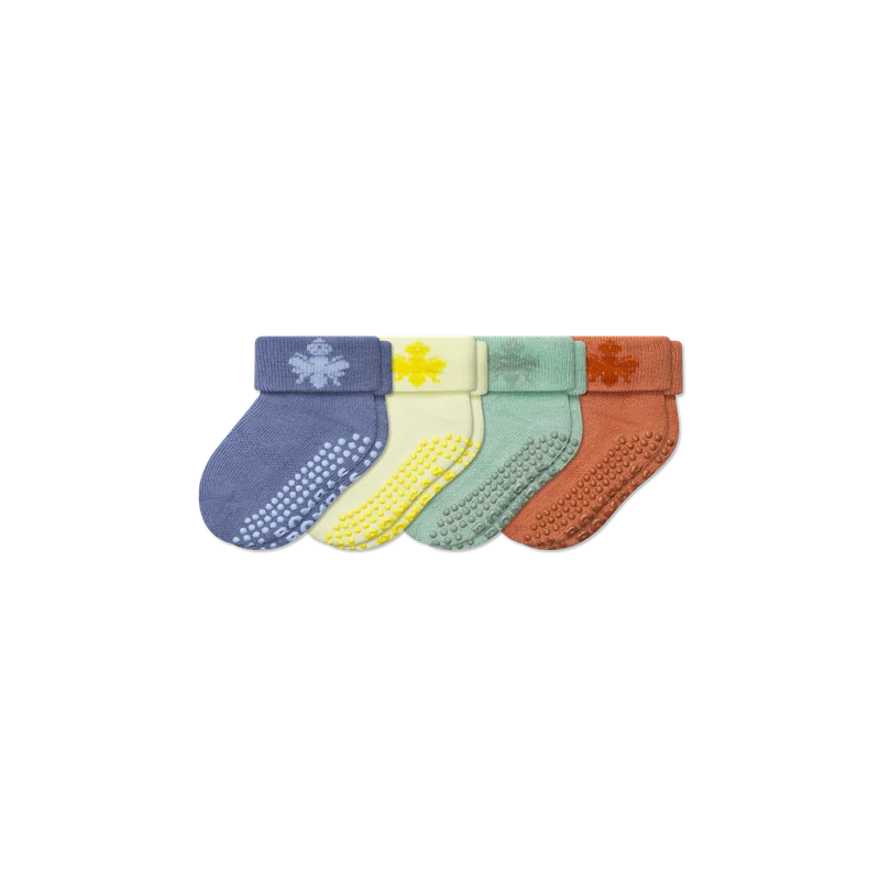 Baby Gripper Sock 4-Pack (6-12 Months)