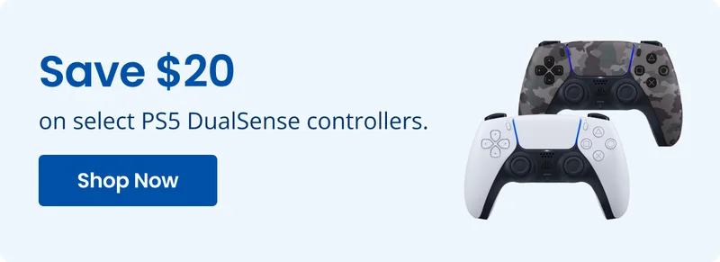 Save $20 on select PS5 DualSense controllers. Shop Now