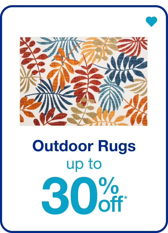Outdoor Rugs Up to 30% Off — Shop Now!