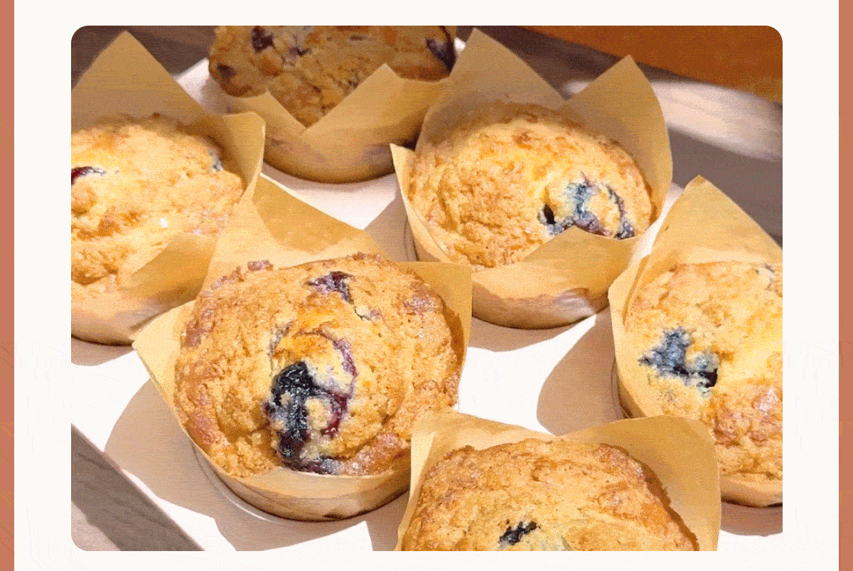 Our Place - Grown-Up Blueberry Muffins
