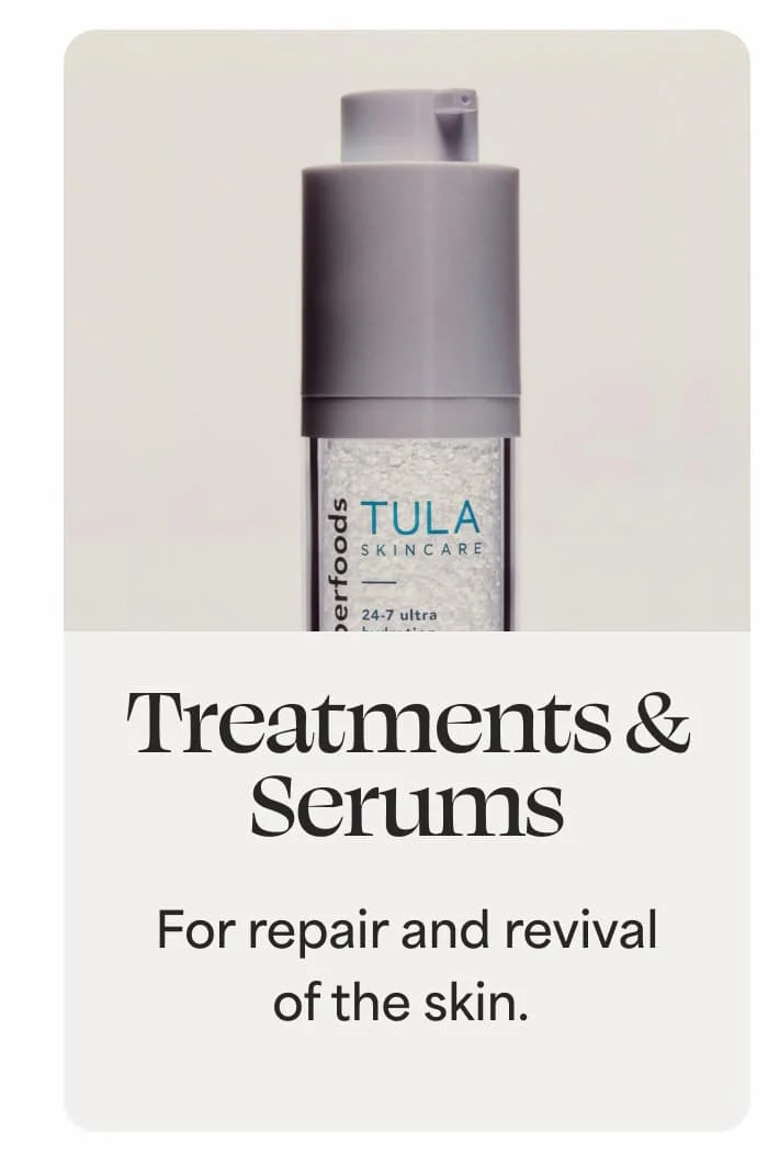 Treatments & Serums For repair and revival of the skin.