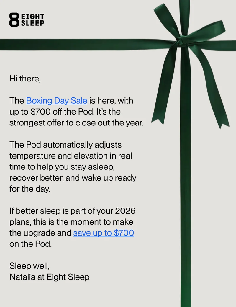 Hi there ,  The Boxing Day Sale is here