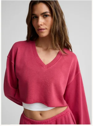 Fade Out Cropped Long Sleeve