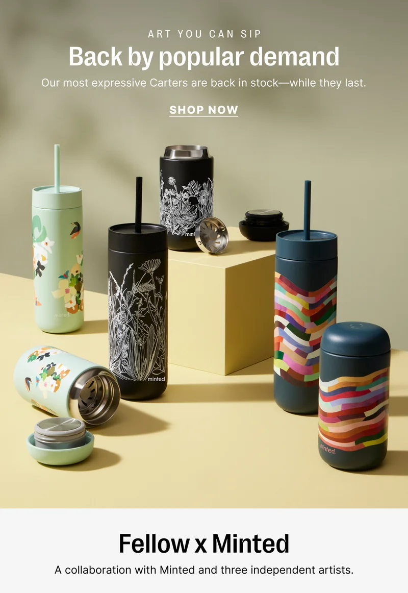 Art you can sip: back by popular demand. Our most expressive carters are back in stock - while they last! Shop Now