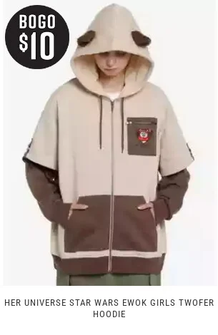 Shop outerwear, buy one, get one $10