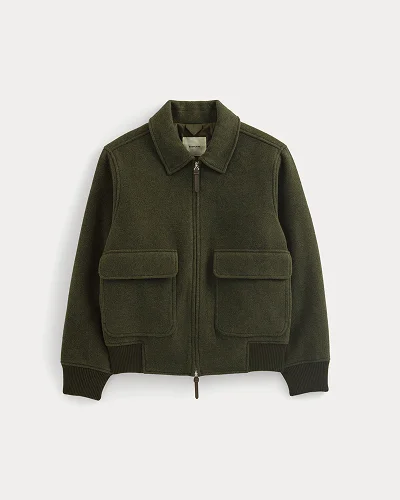 Image | ReWool Flight Jacket | Heather Beech