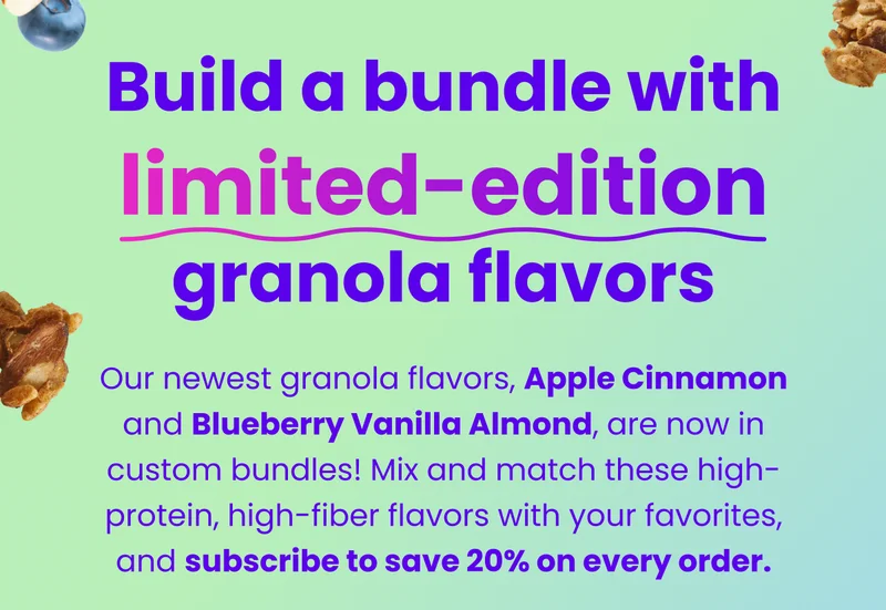Build a bundle with limited-edition granola flavors