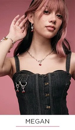 Megan’s Cherry Charm Necklace Set