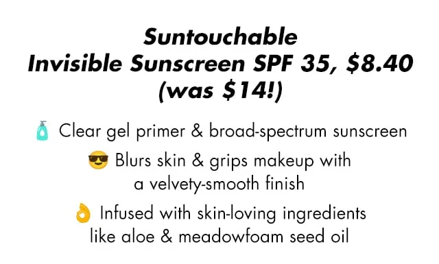 Clear gel primer & broad spectrum sunscreen