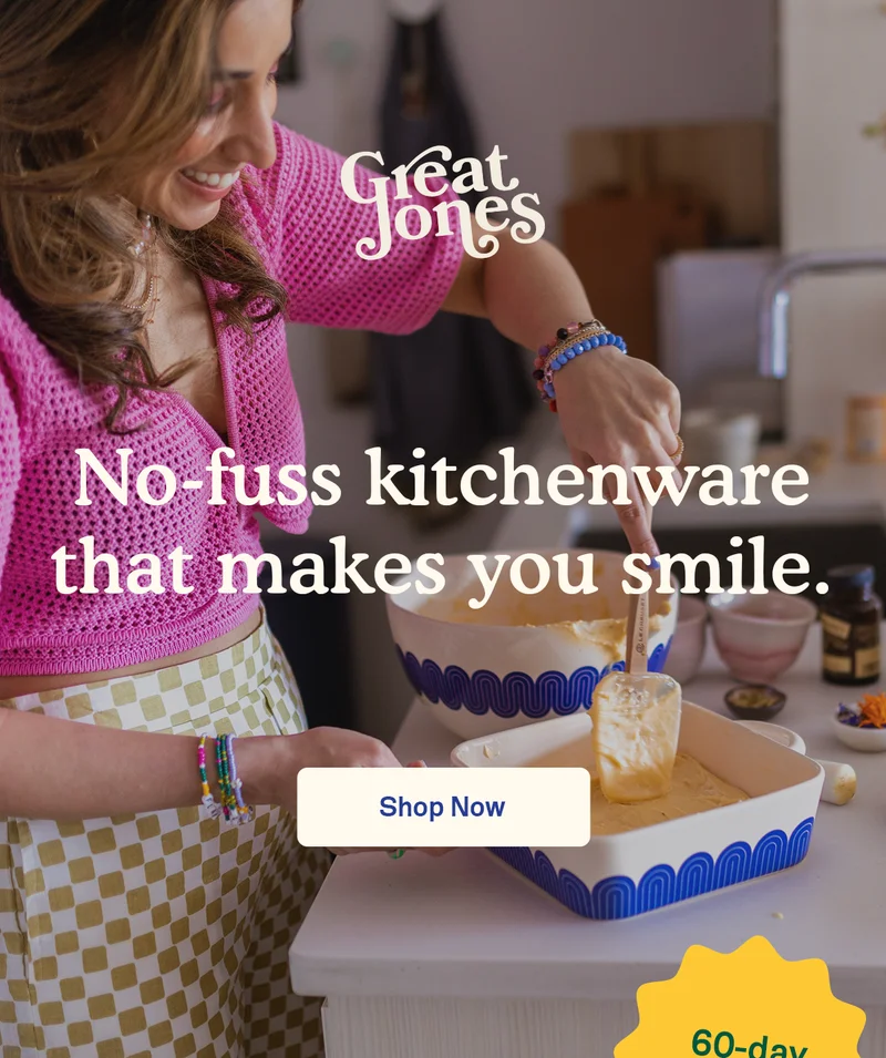 No-fuss kitchenware that makes you smile