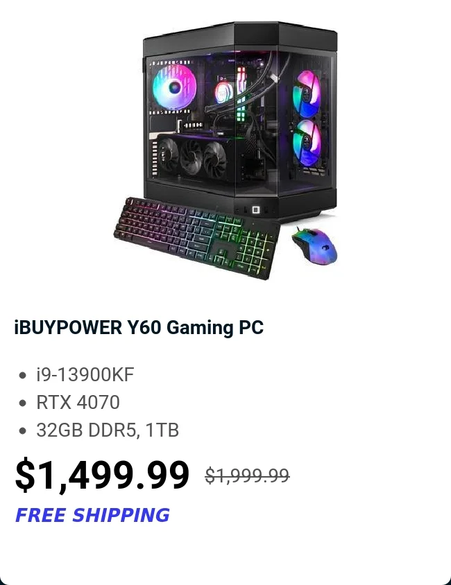 iBUYPOWER Y60 Gaming PC