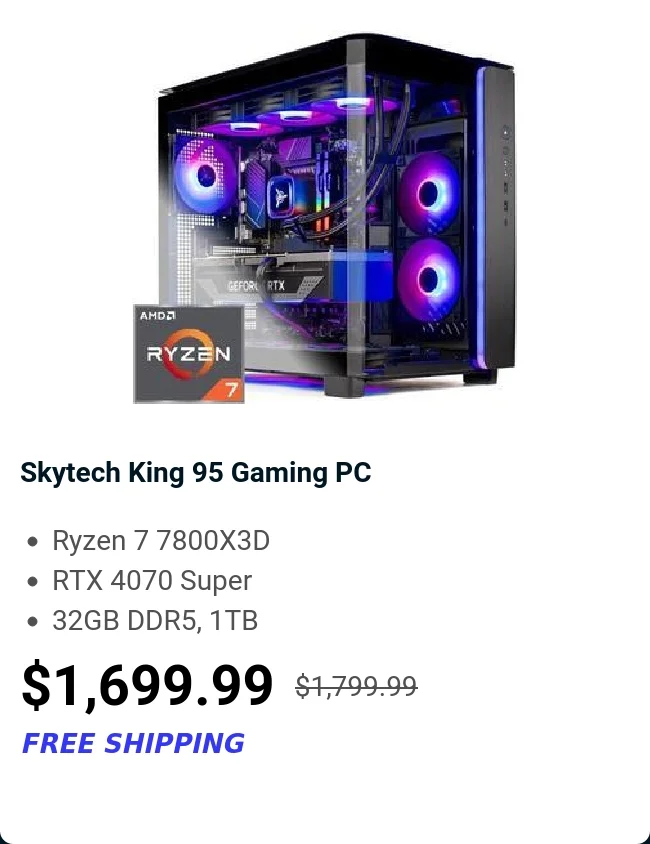 Skytech King 95 Gaming PC