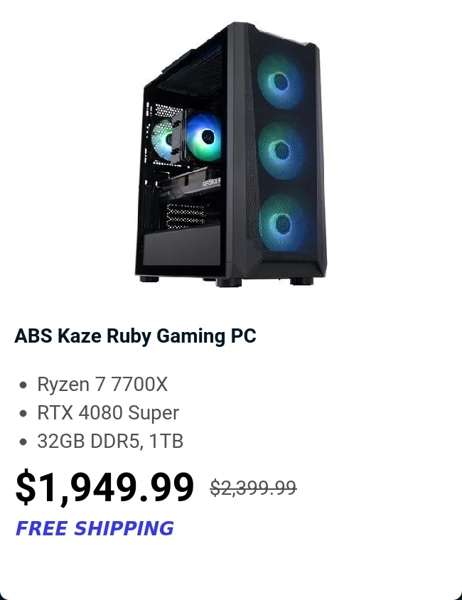 ABS Kaze Ruby Gaming PC