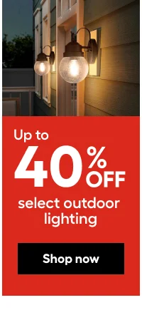 Up to 40% OFF outdoor lighting