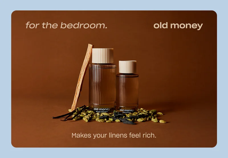 old money for the bedroom. makes your linens feel rich.