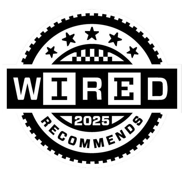 WIRED Recommends 2025 badge
