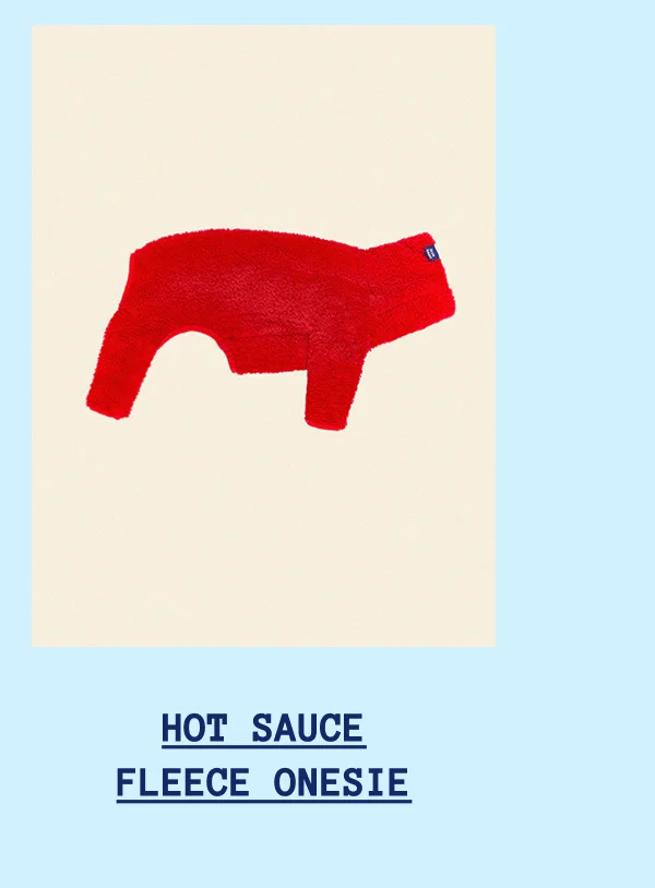 Hot Sauce Fleece Onesie