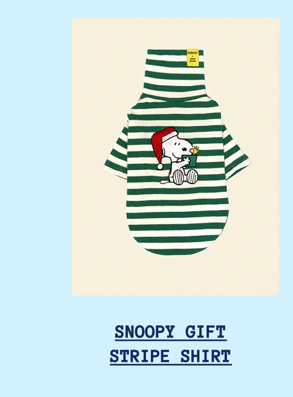 Snoopy Gift Stripe Shirt
