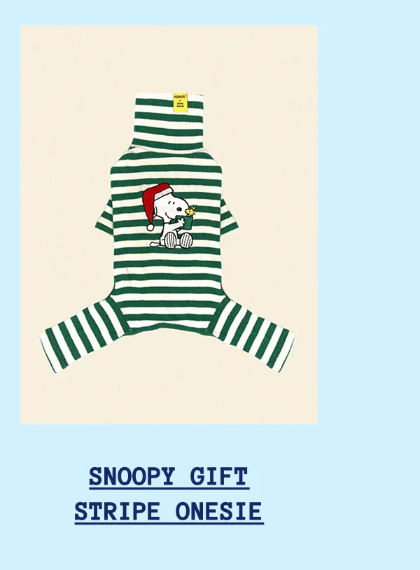 Snoopy Gift Stripe Onesie