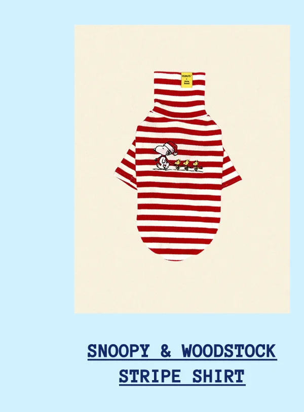 Snoopy & Woodstock Stripe Shirt