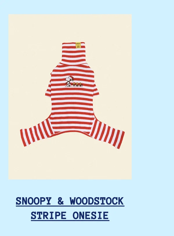 Snoopy & Woodstock Stripe Onesie