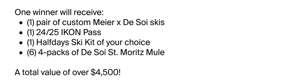 This Way to Après Giveaway