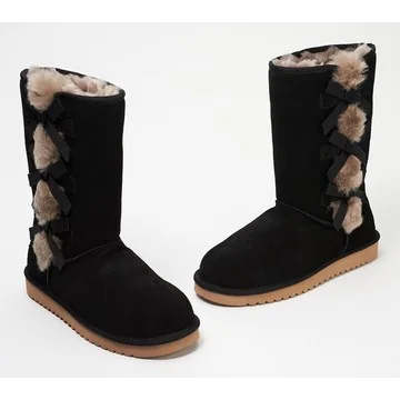 Koolaburra by UGG Suede Bow Tall Boots - Victoria