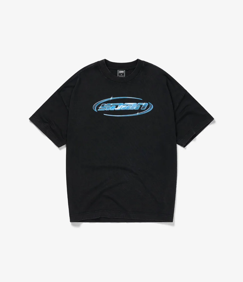 CHROME LOGO T-SHIRT - VINTAGE BLACK