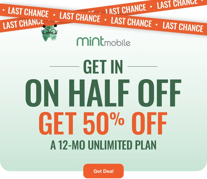 Get in on half off - Get 50% off a 12-month Unlimited Plan