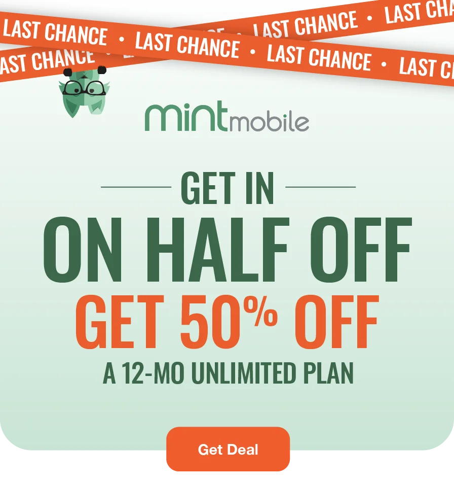 Get in on half off - Get 50% off a 12-month Unlimited Plan