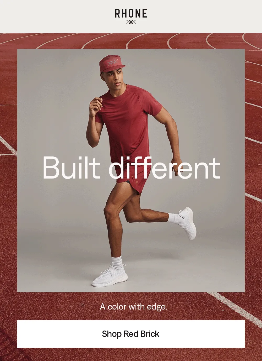 RHONE: Built different. Shop Red Brick