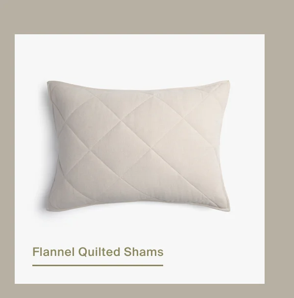 Save on Flannel Quilted Shams