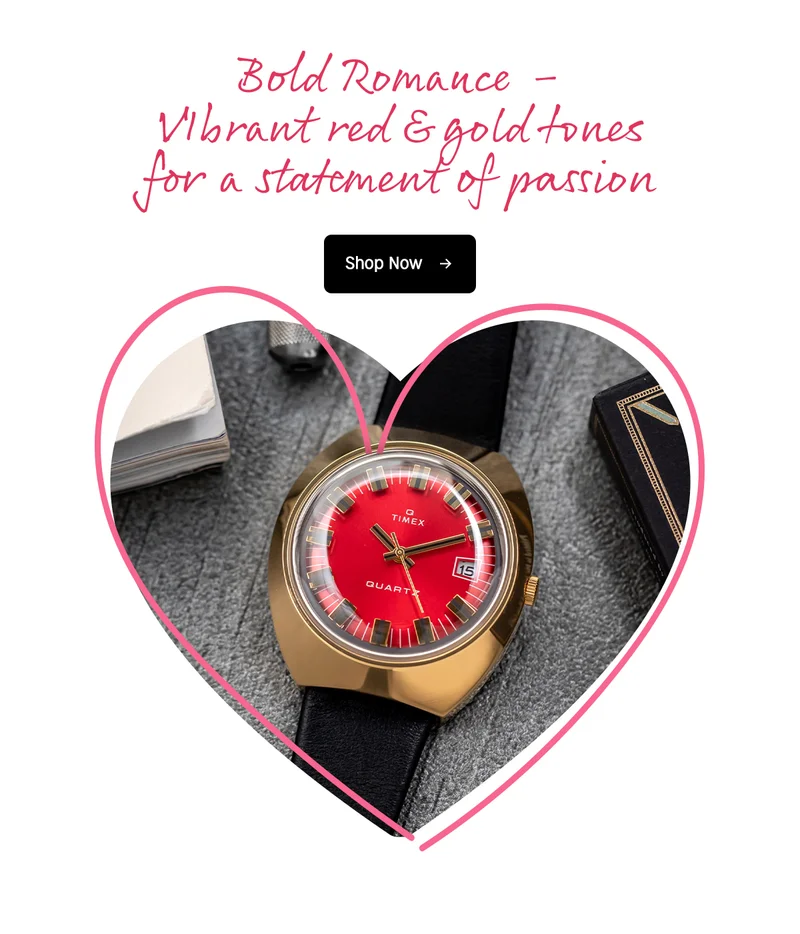 Bold Romance - Vibrant red & gold tones for a statement of passion | Shop Now