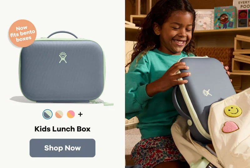 Now fits bento boxes. Kids Lunch Box | Shop Now