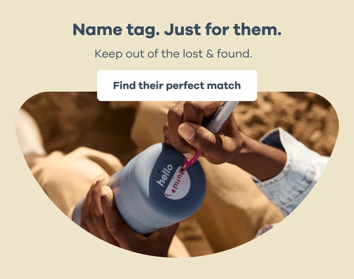 Name tag. Just for them. Keep out of the lost & found. | Find their perfect match