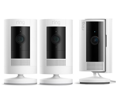 Ring 3pk Cam with 2 In/Out Stick Up Cams & 1 Indoor Cam Bundle