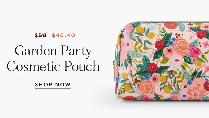 Shop Garden Party Cosmetic Pouch