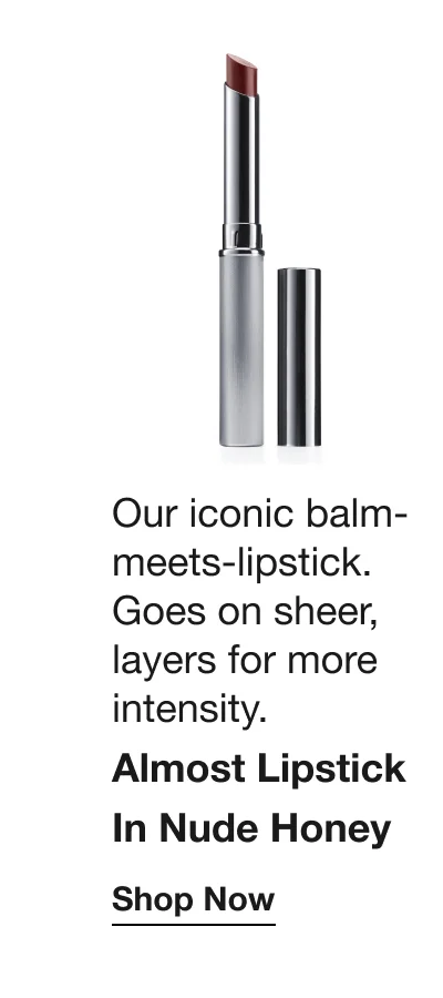 Our iconic balm-meets-lipstick. Goes on sheer, layers for more intensity. Almost Lipstick In Nude Honey | Shop Now