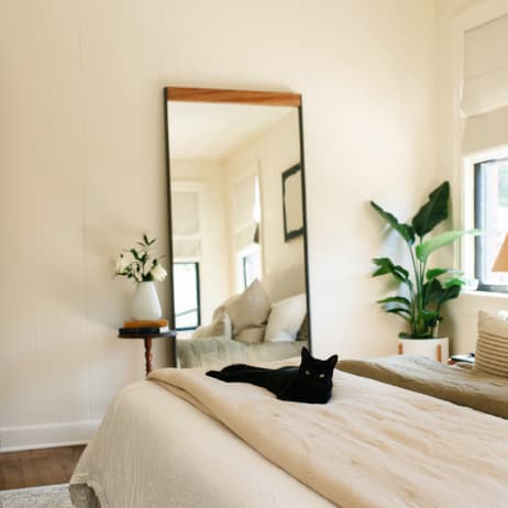 Interior vignette featuring paint color Like Buttah