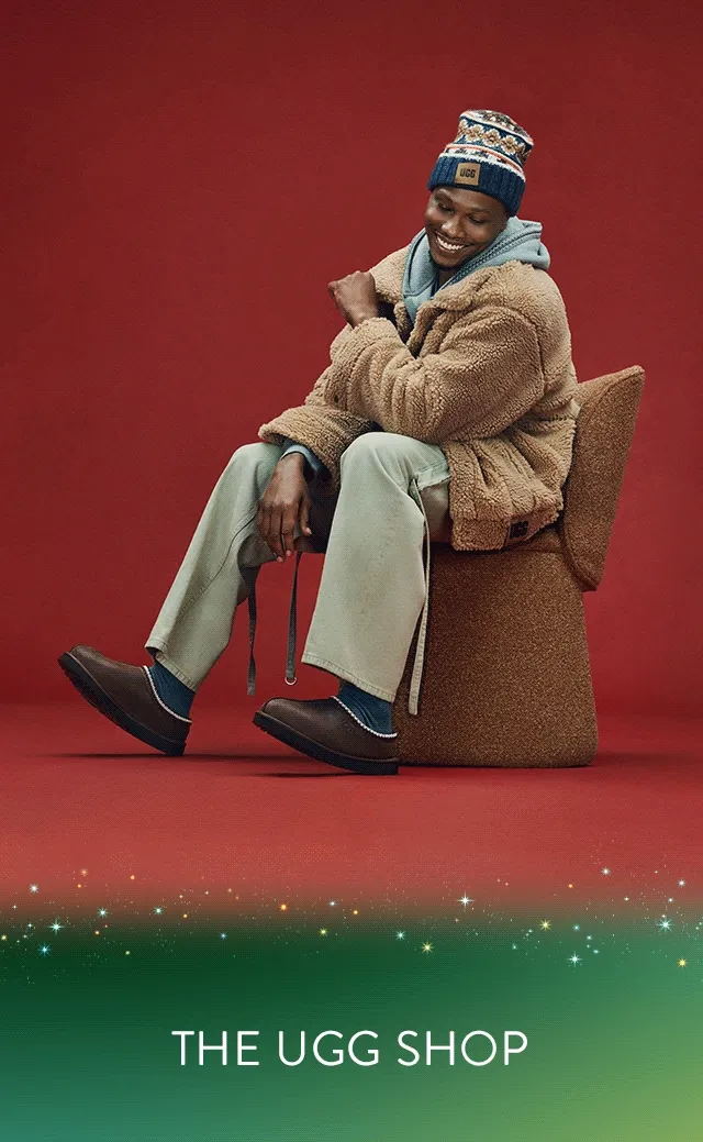 People wearing UGG boots, slippers, apparel and accessories.