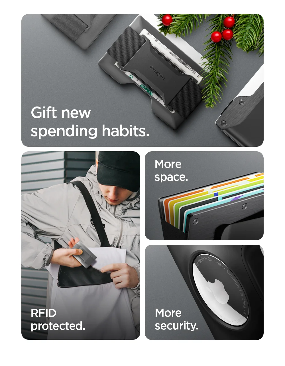 Gift new spending habits: RFID protected. More space. More security.