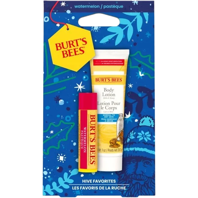 Image of Burt's Bees Lip Balm & Travel Size Body Lotion