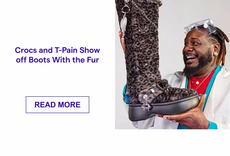 Crocs and T-Pain Show off Boots With the Fur
